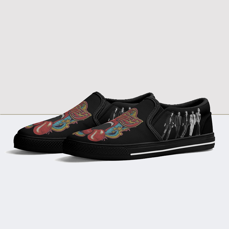 Queen Print Slip On Shoes