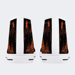 Unisex Halloween Horror Skull Print - High Top Canvas