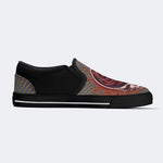 Rock Skull Print - Slip On Shoes