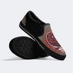 Rock Skull Print - Slip On Shoes
