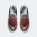 Rock Skull Print - Slip On Shoes