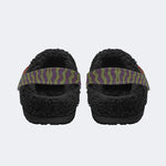 Rock Skull Print - Fur Lined Slippers/Sandals