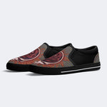 Rock Skull Print - Slip On Shoes