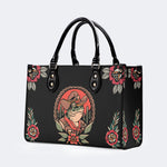 Cowboy Frog Print - Leather Handbag