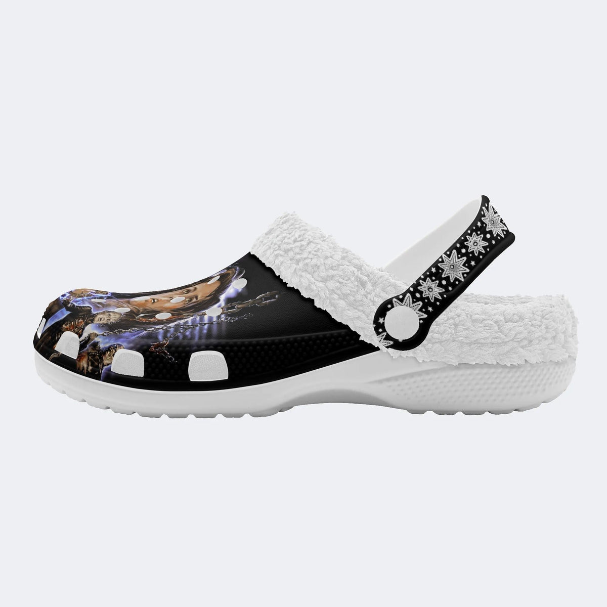 Demons to Some - Fur Lined Slippers/Sandals