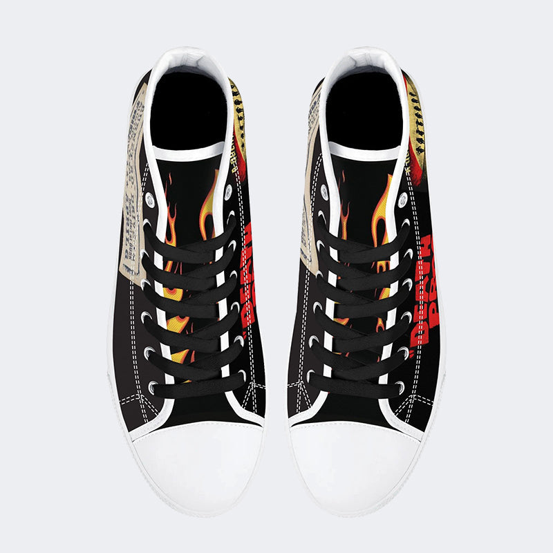 Unisex Horror Movie Print - High Top Canvas