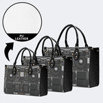 Mechanical Panel Print - Leather Handbag