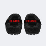 Unisex Horror Terrifier Print - Fur Lined Slippers/Sandals