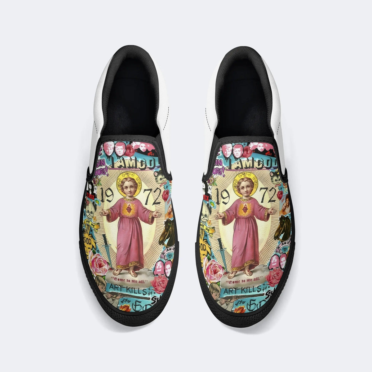 Jesus Child Print - Slip On Shoes