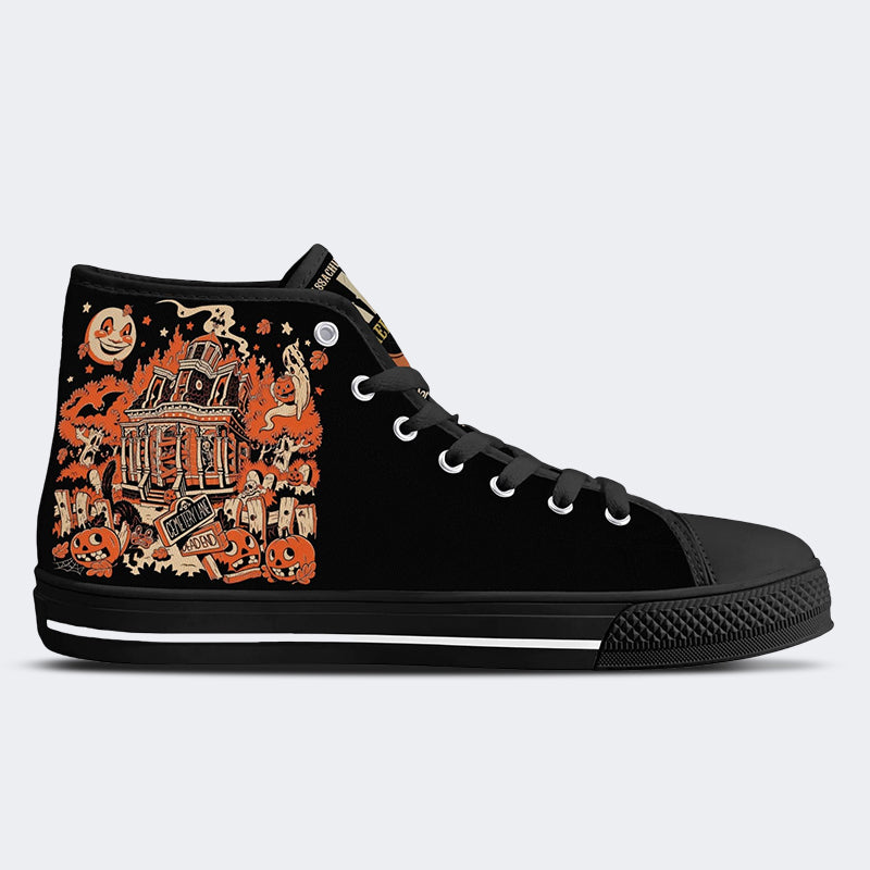 Salem Medicines Apothecary Halloween - High Top Canvas