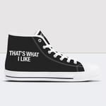 Kisses That Kill High Top Canvas Shoes For Men