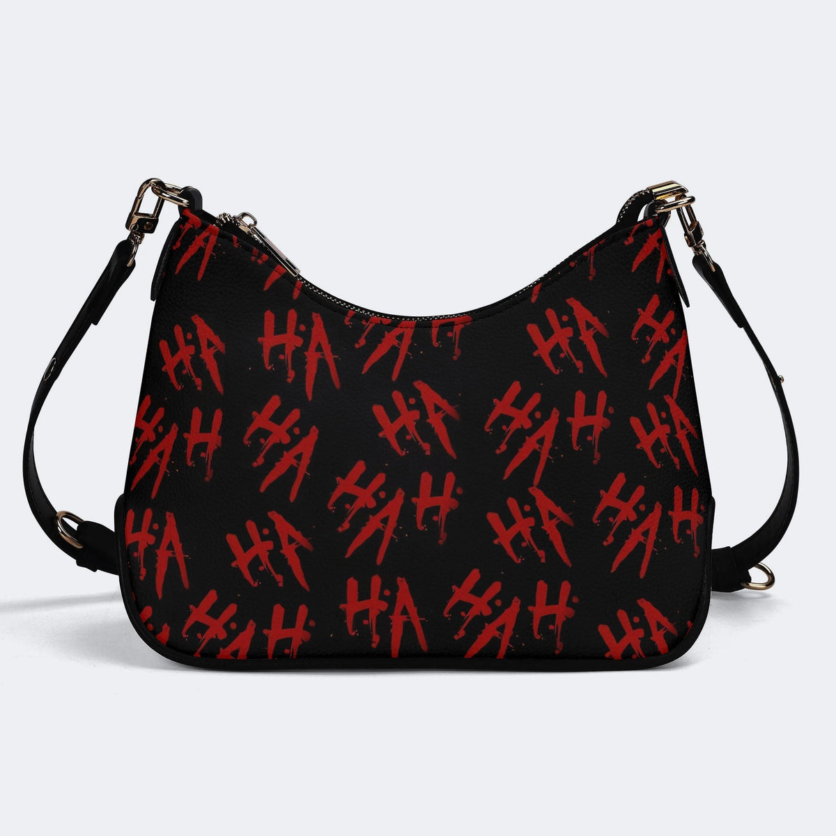 Unisex Horror Print - Leather Crossbody Bag