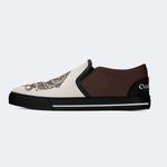 Unisex Horror Skull Print - Slip On Shoes