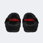 Unisex Horror Terrifier Print - Fur Lined Slippers/Sandals