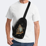 Good Luck&Roses Print - Chest Bag