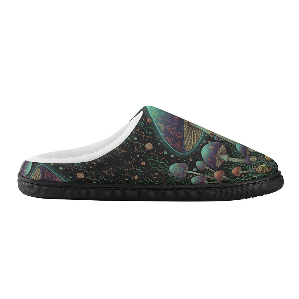Mushroom Meadow Fleece-Lined Slippers