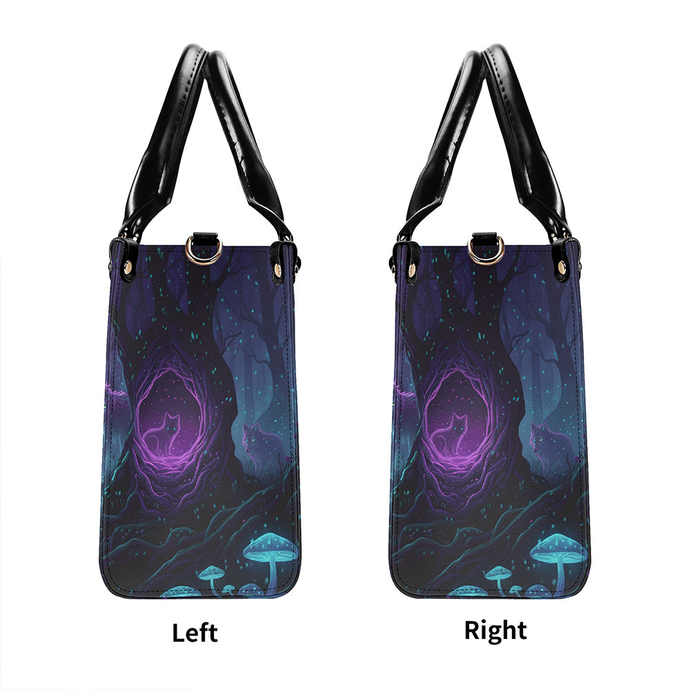 Lunar Howl Twilight - Leather Handbag