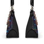 The Tunnel Forest With Eyes - Leather Crossbody Bag