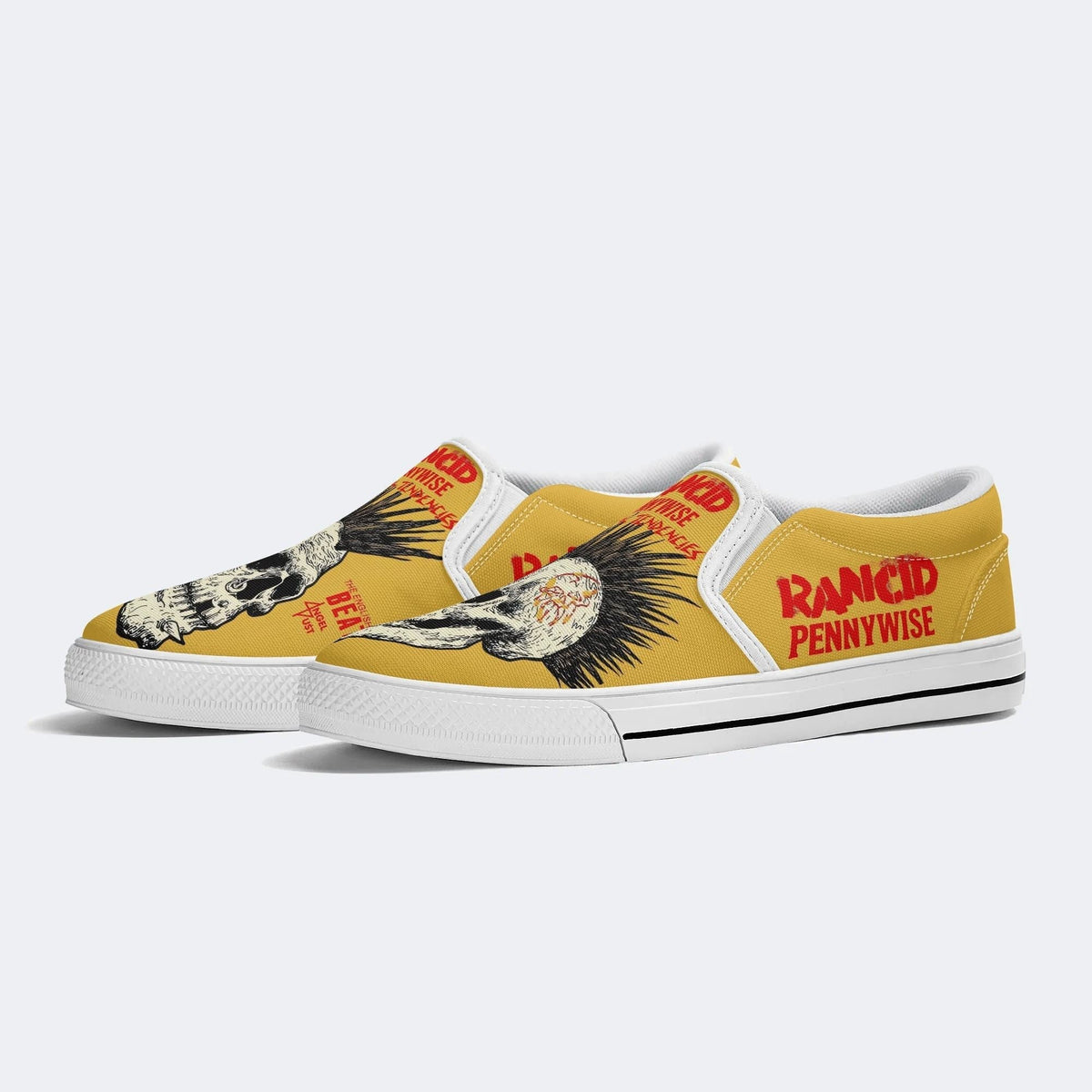 Rancid Skull Print - Slip On Shoes