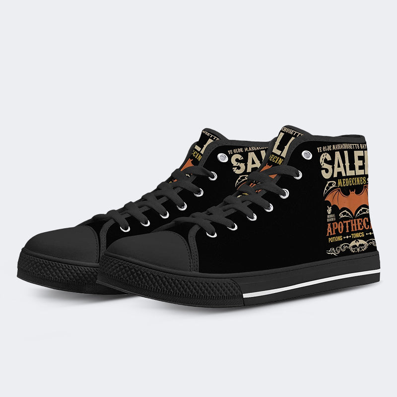 Salem Medicines Apothecary Halloween - High Top Canvas