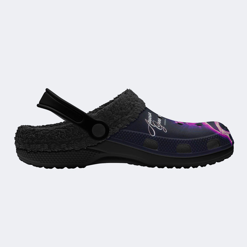 Ariana Grande Print - Fur Lined Slippers/Sandals