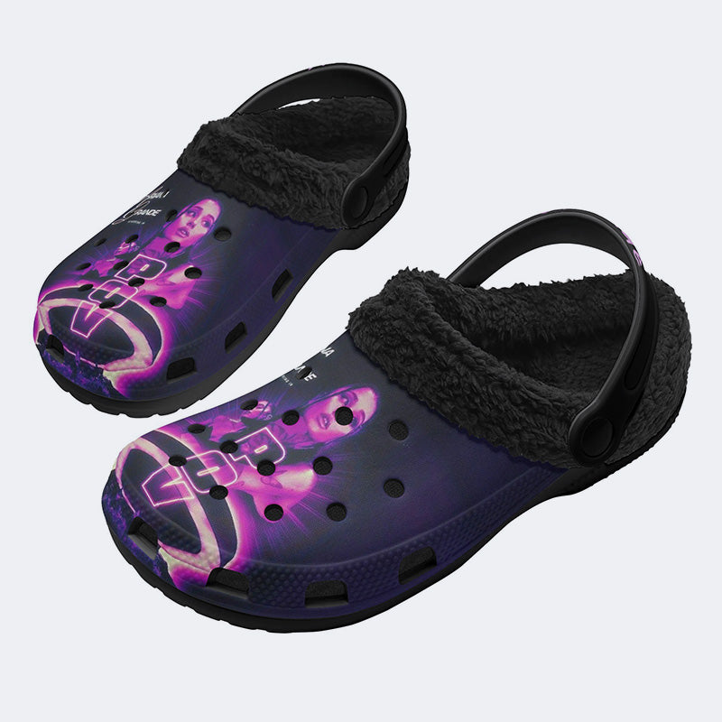Ariana Grande Print - Fur Lined Slippers/Sandals