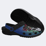 Rock Skull Print - Fur Lined Slippers/Sandals