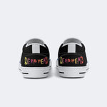 Rock Skull Print - Slip On Shoes