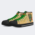 Unisex Skull&Letter Print - High Top Canvas