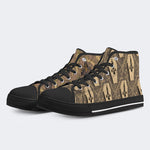 Death Skull Print - High Top Canvas
