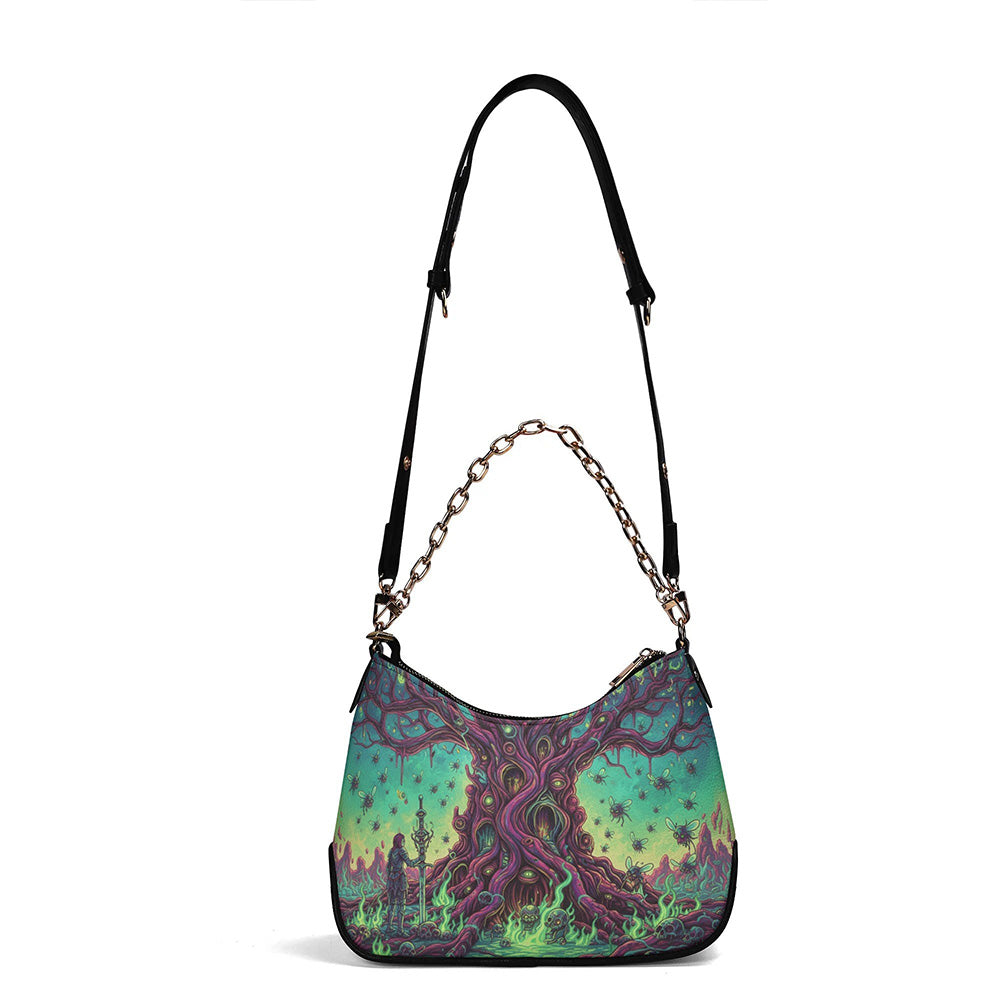 The Strange Tree- Leather Crossbody Bag