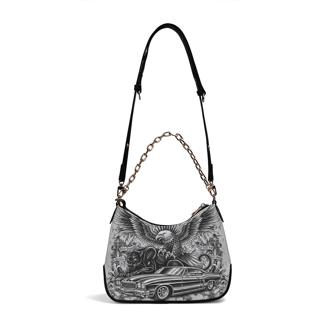 Wings of Authority- Leather Crossbody Bag