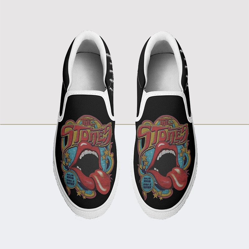 Queen Print Slip On Shoes