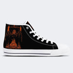 Unisex Halloween Horror Skull Print - High Top Canvas