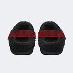 Rock Skull Print - Fur Lined Slippers/Sandals
