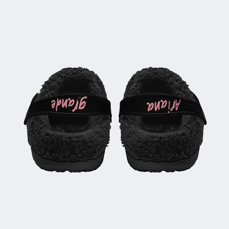 Ariana Grande Print - Fur Lined Slippers/Sandals