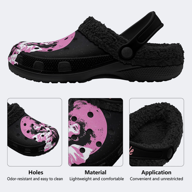 Ariana Grande Print - Fur Lined Slippers/Sandals