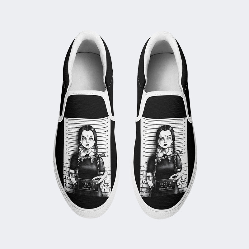Unisex Horror Print - Slip On Shoes