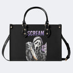 Horror Ghostface Print - Leather Handbag