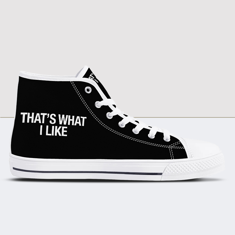 Skull High Top Canvas Shoes For Men
