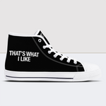 Skull High Top Canvas Shoes For Men