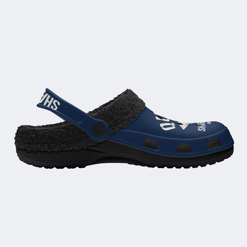Quint's Shark Fishing Jaws Print - Fur Lined Slippers/Sandals