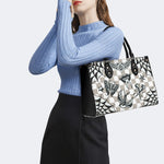 Gothic Tattoo Print - Leather Handbag