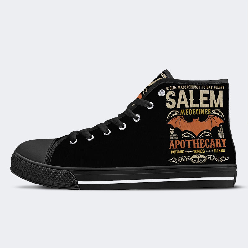 Salem Medicines Apothecary Halloween - High Top Canvas