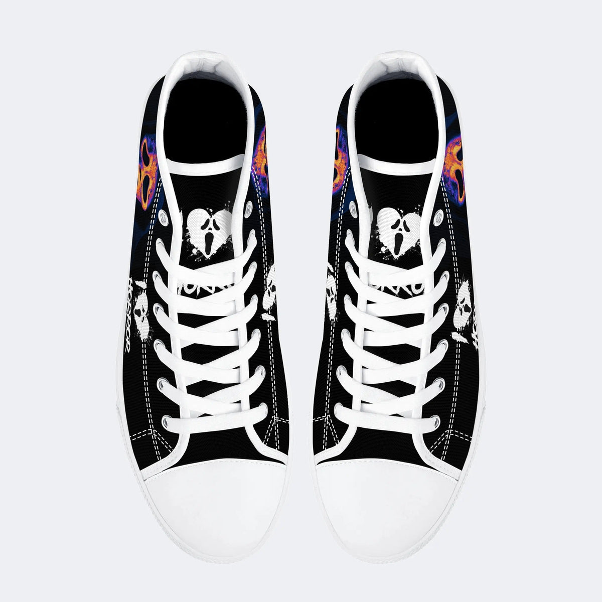 Scream The Grim Reaper Is Coming - High Top Canvas
