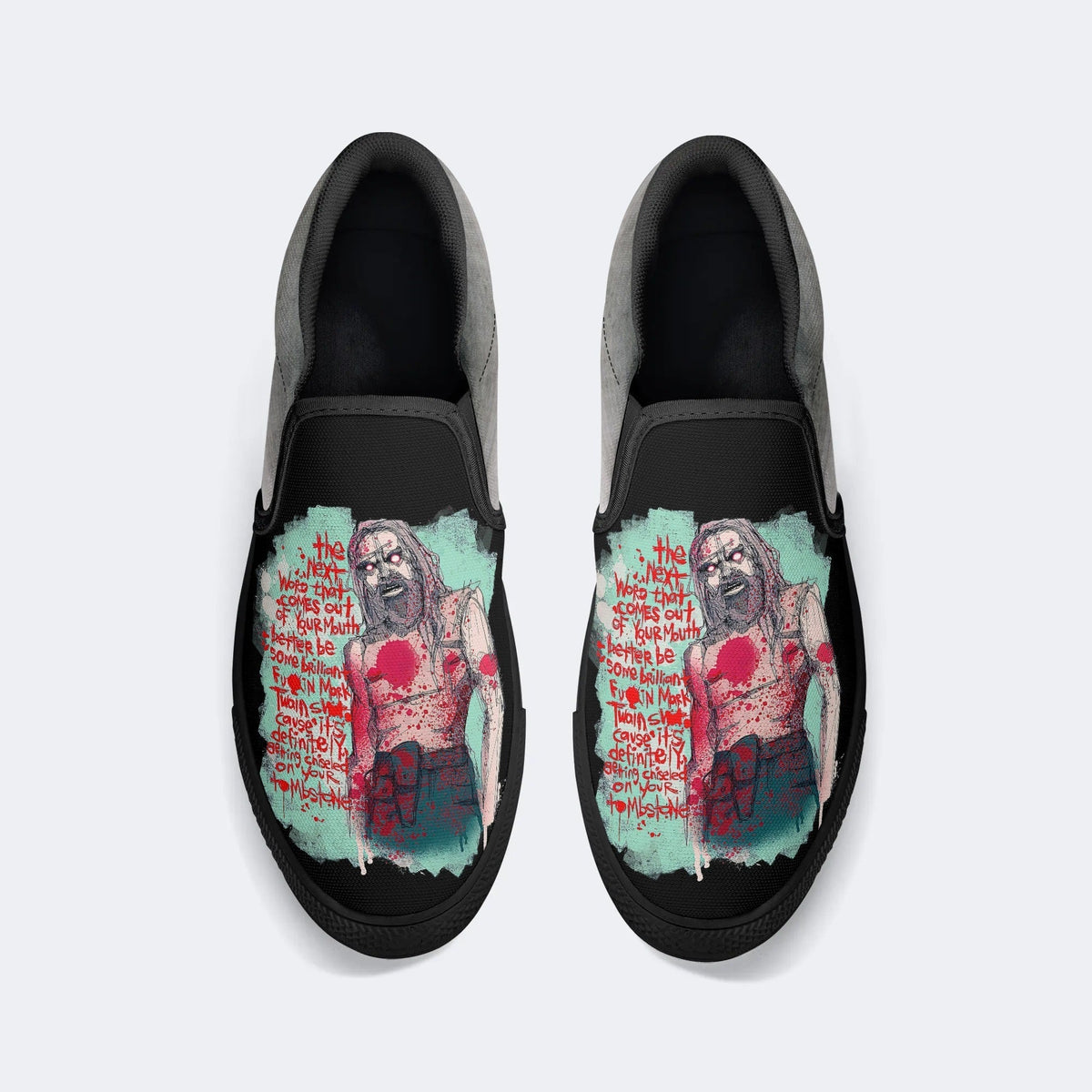Horror Print - Slip On Shoes
