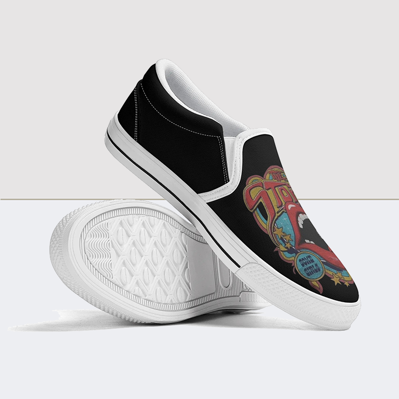 Queen Print Slip On Shoes