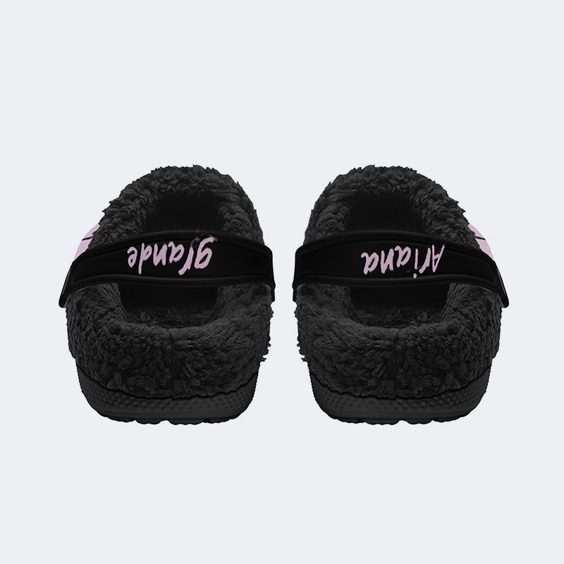 Ariana Grande Print - Fur Lined Slippers/Sandals