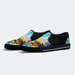 Rock Skull Print - Slip On Shoes