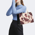 Gothic Tattoo Print - Leather Handbag